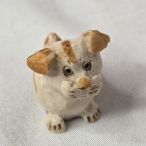 Puppy Dog Peter Fagan Figurine hand painted in Scotland vintage Mini 1"